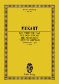 Mozart: The Abduction from the Seraglio KV 384 (Study Score) published by Eulenburg